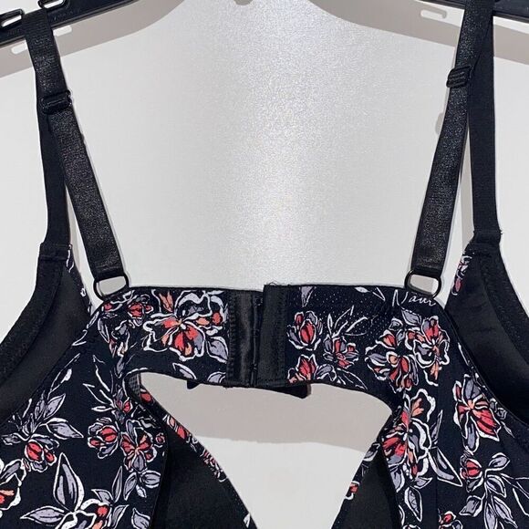 Nautica Intimates Women's Multicolor Floral Adjustable Strap Wireless Bra Sz 42D - Picture 5 of 9